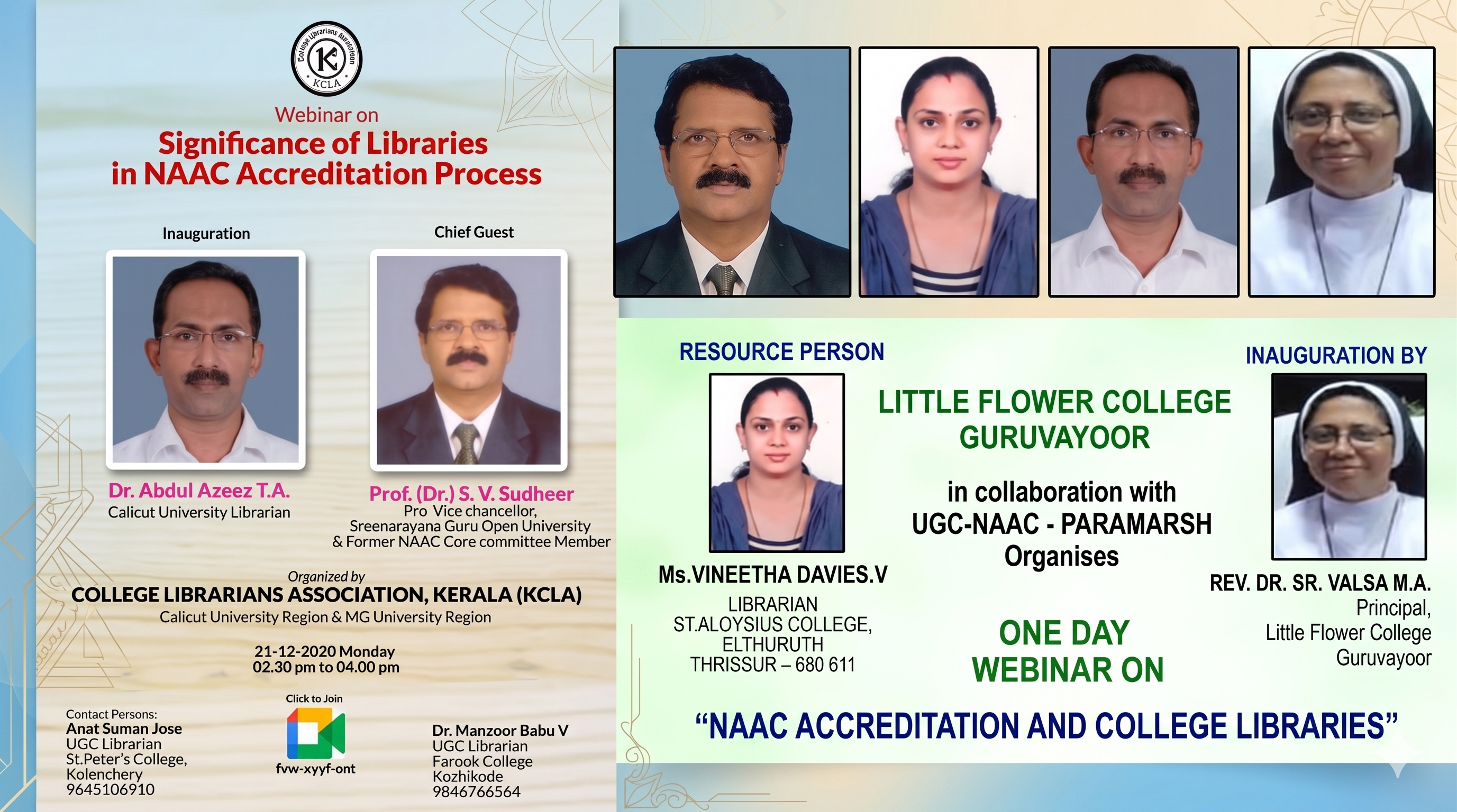 NAAC Accreditation Webinar Flyer
